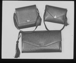 Image: Three leather handbags